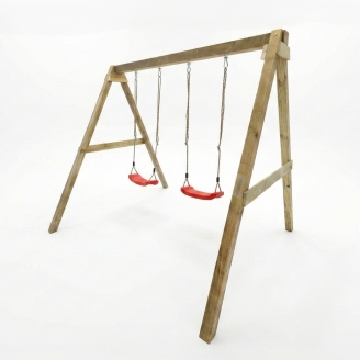 Balançoire en bois Maxplay Swing – Double siège pour jardin