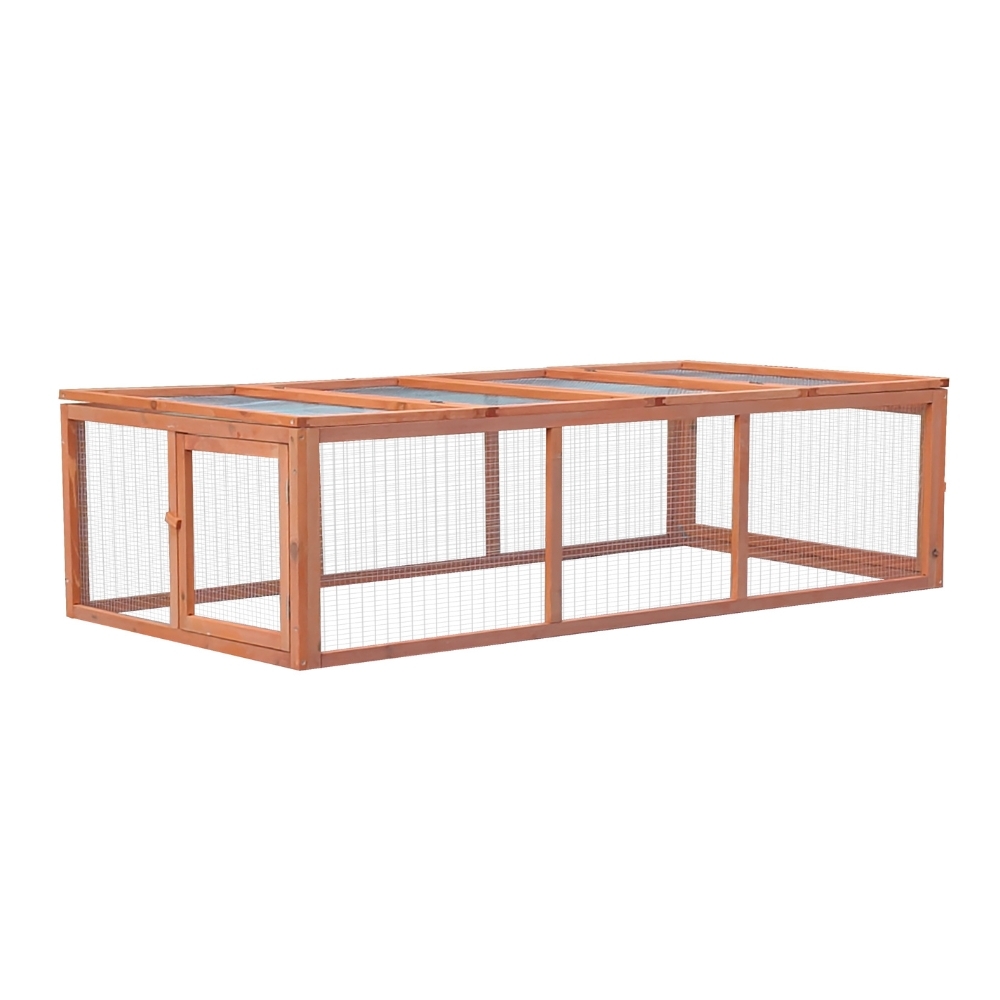 Enclos en bois pour lapins et petits animaux d’extérieur 180 x 90 x 48 cm – Farm 8