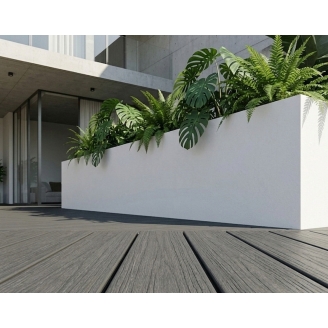 Lame de terrasse WPC Zeus Gris 2,5×14×220 cm