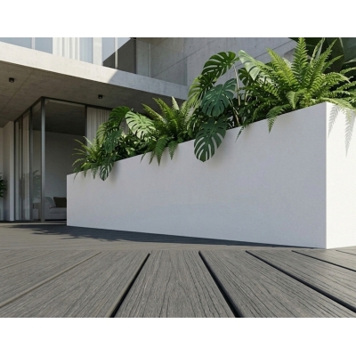 Lame de terrasse WPC Zeus Gris 2,5×14×220 cm