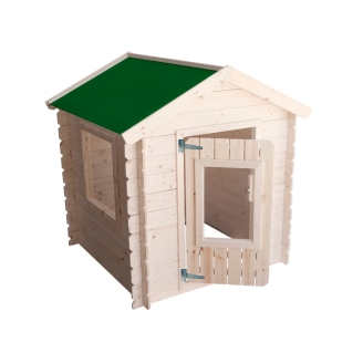 Cabane de jardin en bois pour enfants Heidi 1x1 m Blockhouse 12 mm avec porte et fenêtre