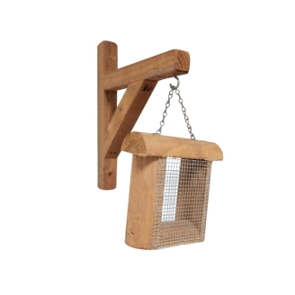 Mangeoire pour Oiseaux Sparrow en Bois de Conifère 7 x 19 x 19 cm