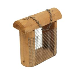 Mangeoire pour Oiseaux Sparrow en Bois de Conifère 7 x 19 x 19 cm