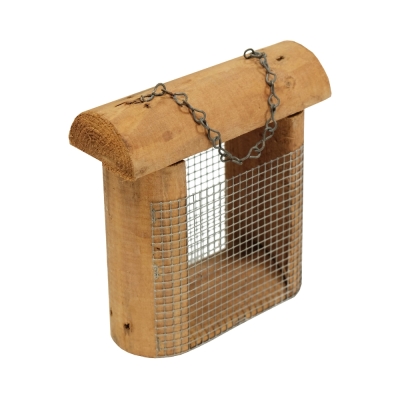 Mangeoire pour Oiseaux Sparrow en Bois de Conifère 7 x 19 x 19 cm