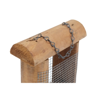 Mangeoire pour Oiseaux Sparrow en Bois de Conifère 7 x 19 x 19 cm